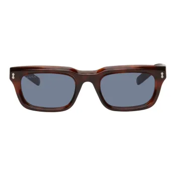 GUCCI Tortoiseshell Rectangle frame Sunglasses