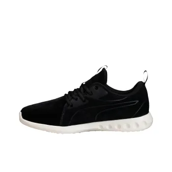 PUMA Carson 2 Moulded Suede Breathable Lightweight Mid-Top Athletic Shoes Women's Black