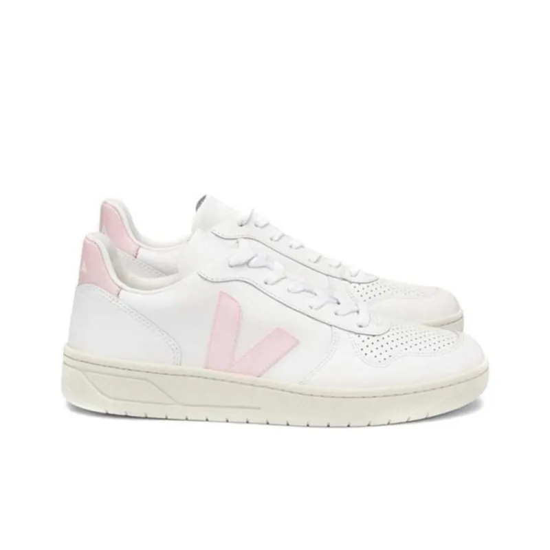 VEJA V 10 Lace up 'White Beige Pink' Women's-1