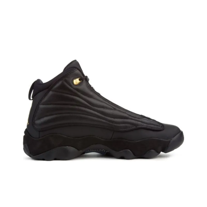 Jordan Pro Strong Black Metallic Gold-1