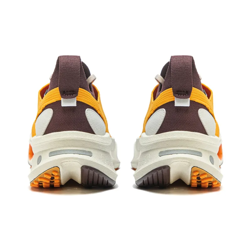 LiNing Cushioning Wear Resistant Low Top Running Shoes Unisex Orange Umber-5