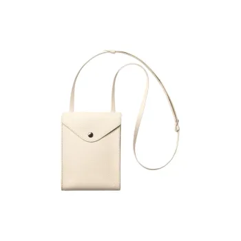 Lemaire Grain Goatskin Envelope Bag, Shoulder Bag, Crossbody Bag Women's Light Cream
