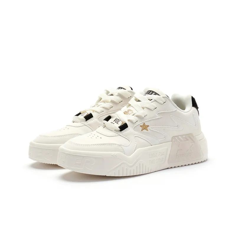 STARTER Slip Resistant Cushioning Quick Dry Impact Resistant Low Top Skateboard Shoes Men's White-2