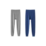 [100% cotton 2 Pack]Dark Gray+Deep Sea Blue