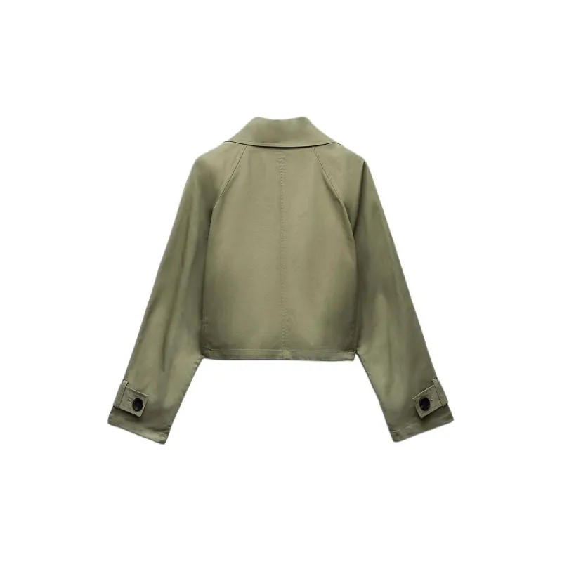ZARA Jackets Coats Women's Khaki-1