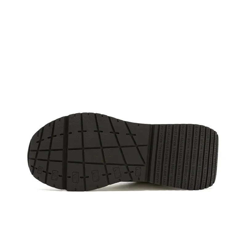 MLB Chunky Runner Anti-Slip Wear-Resistant Low-Top Casual Running Shoes Unisex Black White-5