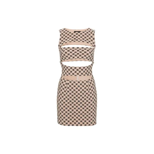 Misbhv Monogram-pattern Sleeveless Minidress