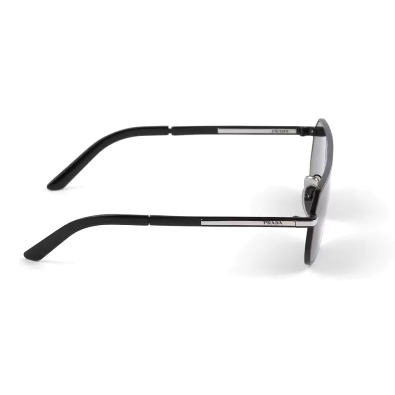 PRADA Logo plaque Rectangle frame Sunglasses-2