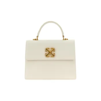 OFF-WHITE Jitney 2.8 Leather Tote Bag