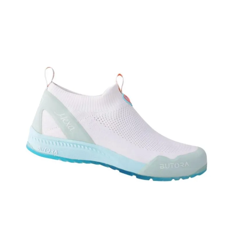 BUTORA Hexa Cushioning Wear-Resistant Low-Top Hiking Shoes Unisex White Blue-1