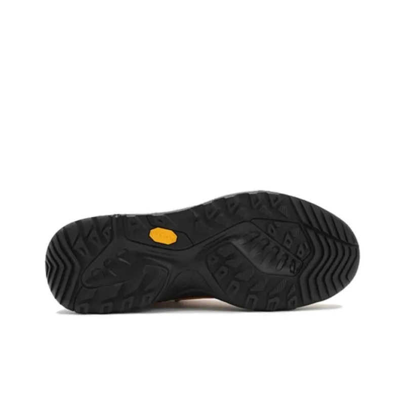 TSUBO UH Waxed Nappa Cushioning Wear-Resistant High-Top Hiking Shoes Unisex Yellow-4