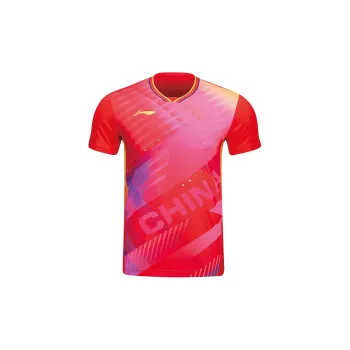 LiNing T Shirt Unisex Crimson Cherry