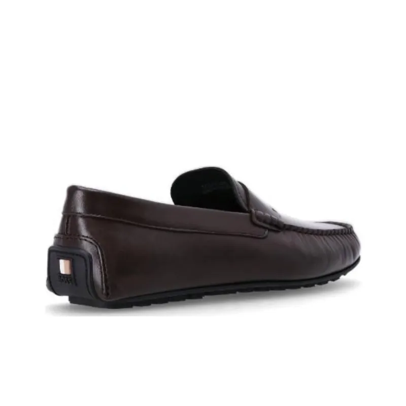 BOSS Noel Logo-debossed Leather Loafers-5