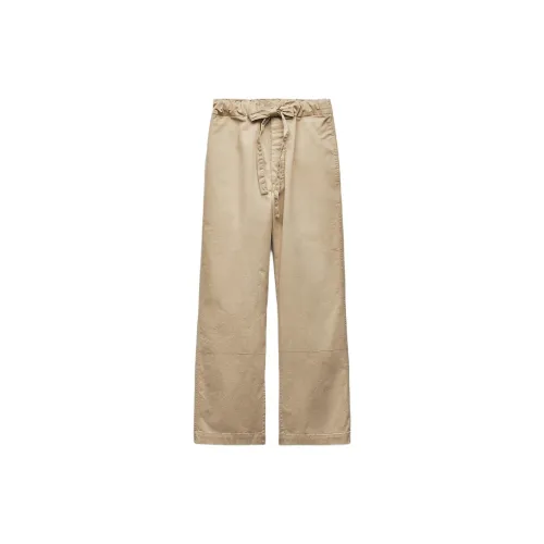 ZARA Casual Pants Women's Light Whiskey Color