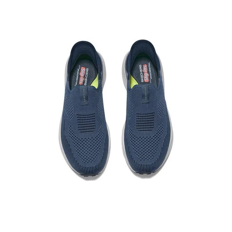 Skechers Slip Ins Slip Resistant, Abrasion Resistant, Breathable, Lightweight Low Top Casual Shoes Men's Blue-2