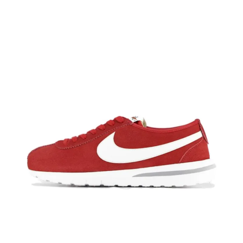 Nike Roshe NM Durable Breathable Low-Top Running Shoes Unisex Red White-0