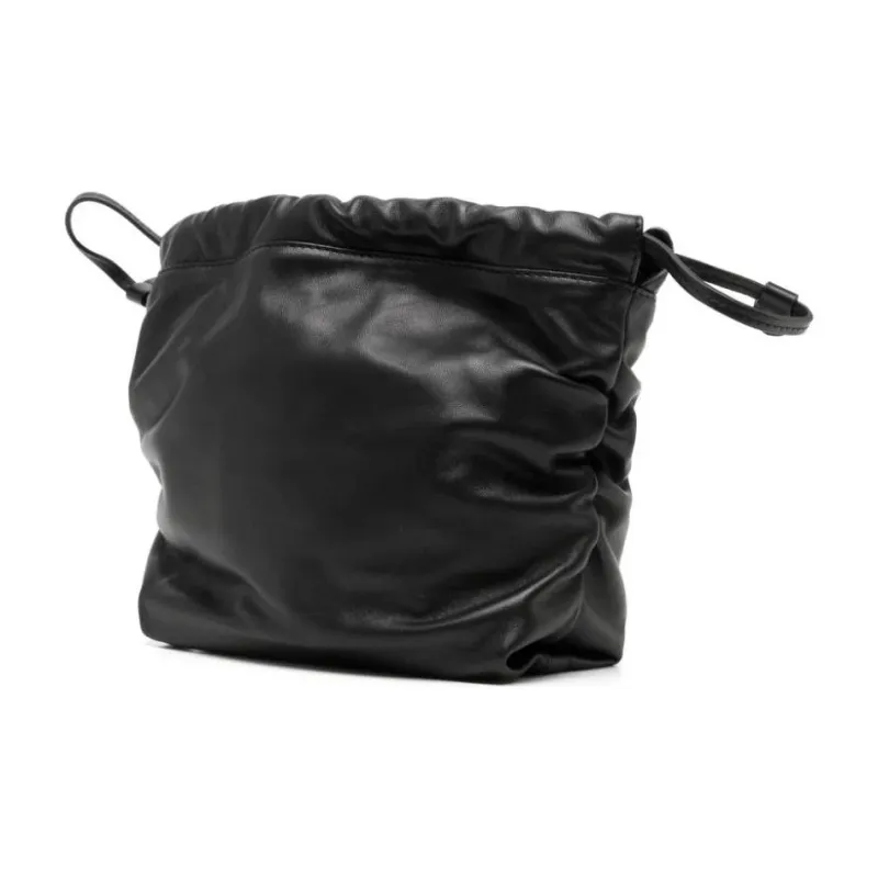MOSCHINO Sheepskin Bucket Bags Shoulder Bag Crossbody Bag Mini Women's Black-1