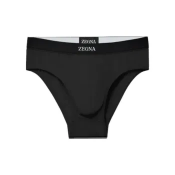 Ermenegildo Zegna Logo Detailed Midi Briefs