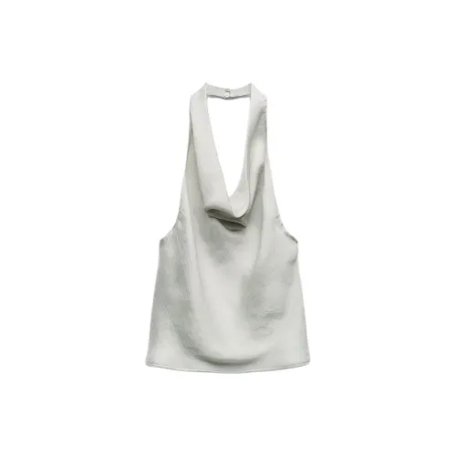 ZARA Tank Tops Women's Gray