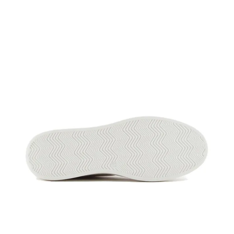 EMPORIO ARMANI Velour-leather Flatform Sneakers-5