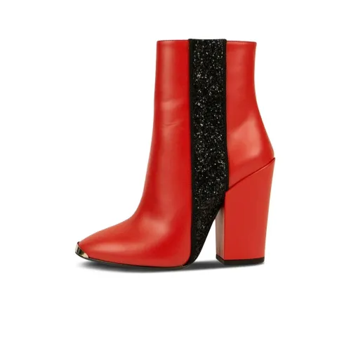 AMIRI Glitter-stripe Leather Boots