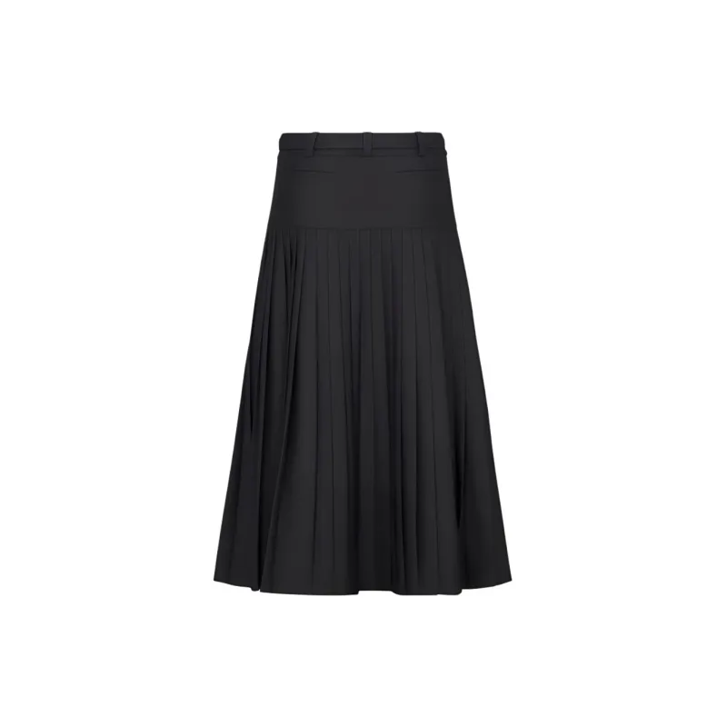 DIOR SS24 Casual Long Skirt Women's Black-1