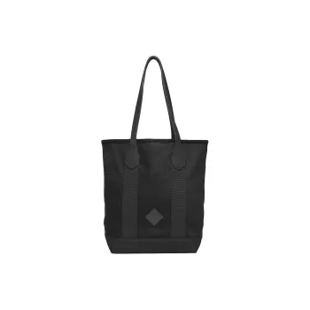 Timberland Canvas With Leather Canvas Bag One Shoulder Handbag Unisex Black