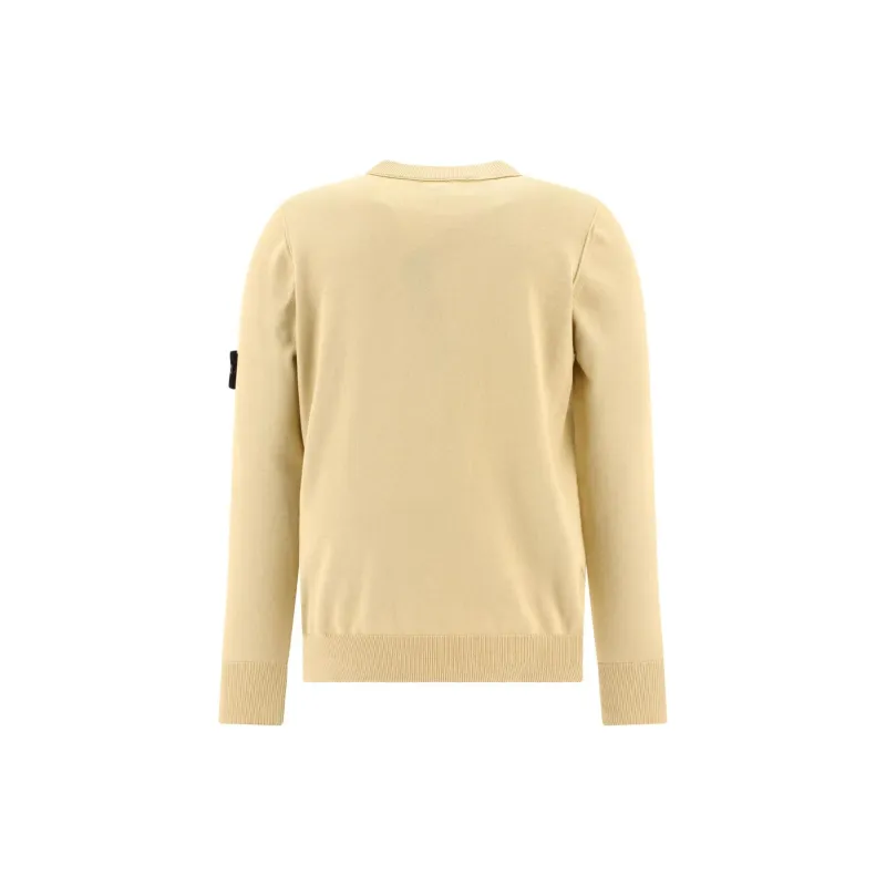 STONE ISLAND Compass Patch Crewneck Knitted Jumper-1