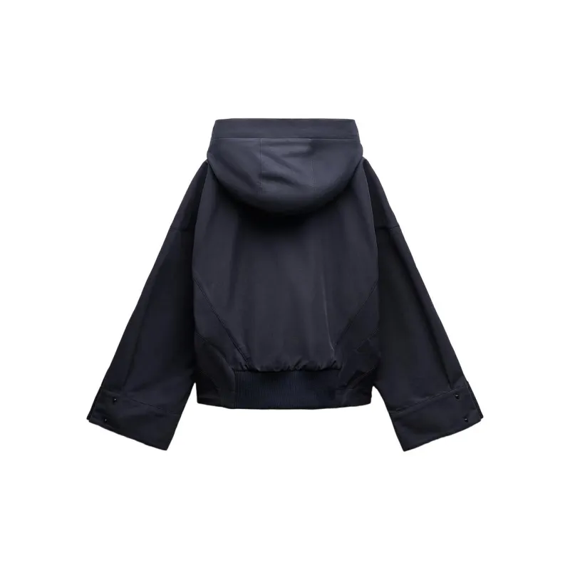 ZARA Parka Coats Women's Blue-1