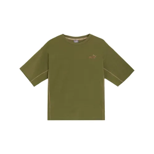 PUMA CORE HERITAGE T-Shirts Men Olive Green