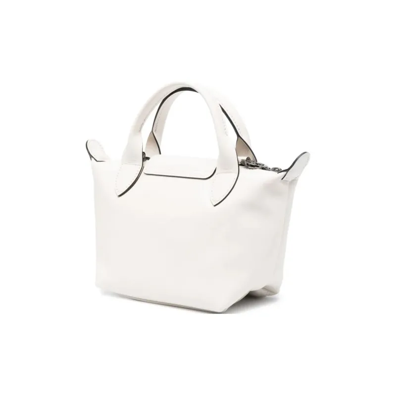 LONGCHAMP Le Pliage Xtra Cow Leather Dumpling Bag, One Shoulder Handbag Mini Women's Beige-2