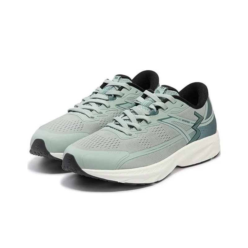 361° QUIKFLAME 1 Abrasion Resistant Breathable Low Top Casual Running Shoes Men's Green Black-1