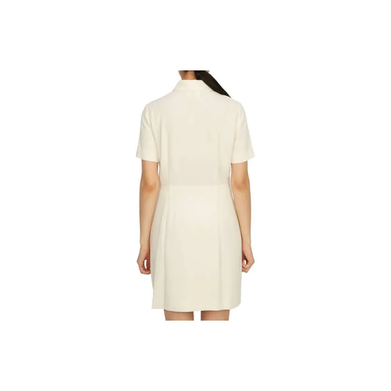 THEORY Short Sleeved Dress Women's Beige-1