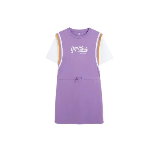 GAP Short-Sleeved Dresses Women's Purple