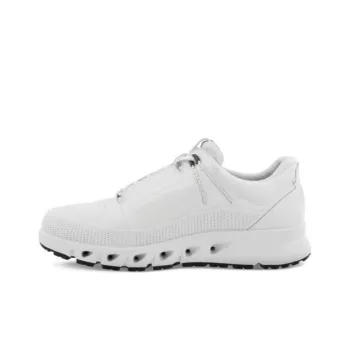 Ecco Multi Vent Cushioning Anti Slip And Wear Resistant Low Top Casual Shoes Men's White