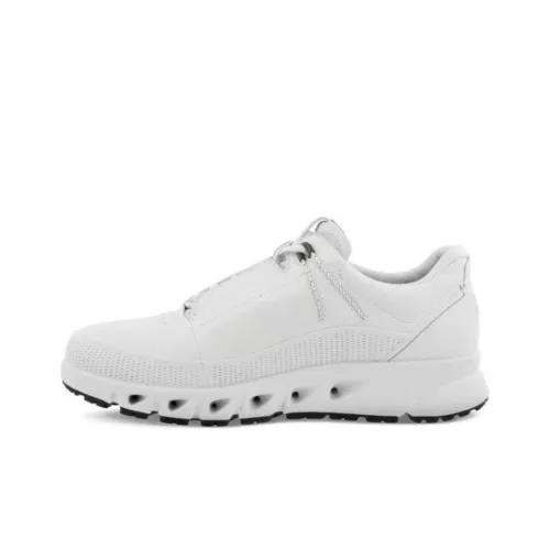 Ecco Multi-Vent Cushioning Anti-Slip And Wear-Resistant Low-Top Casual Shoes Men's White