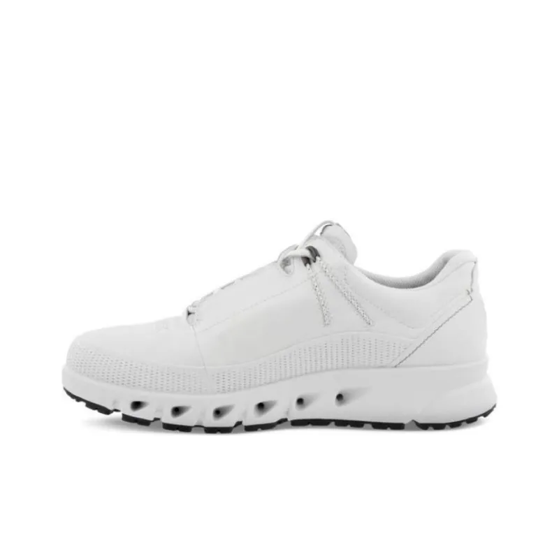 Ecco Multi Vent Cushioning Anti Slip And Wear Resistant Low Top Casual Shoes Men's White-0