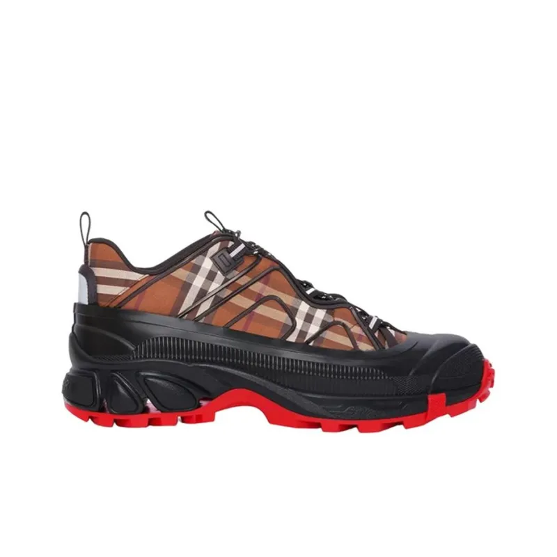 Burberry Arthur Vintage Check Cotton Birch Brown Black Red-1