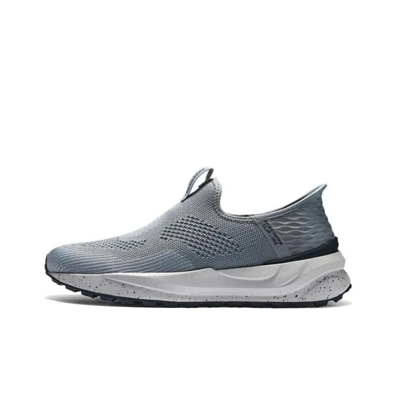 Skechers Slip Ins Slip Resistant And Breathable Low Top Casual Shoes Men's Gray-0