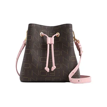 FION PVC Shoulder Bag, Crossbody Bag Women's Coffee & Pink