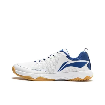 LiNing Cushioned Slip Resistant Low Top Training Shoes Unisex White Blue