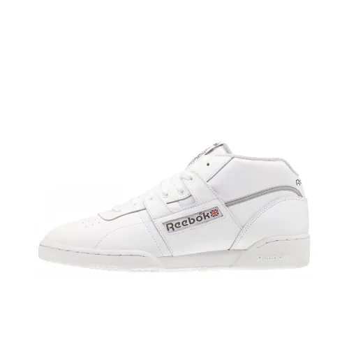 Reebok Workout Skateboard Shoes Men Mid-Top White