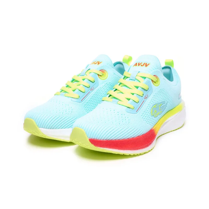AVJV Running Shoes Men Low Top Cyan/Green-2