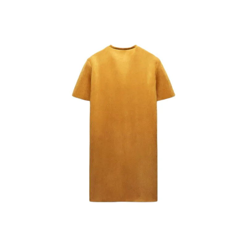 ZARA Short-Sleeved Dresses Women's Dark Orange-1