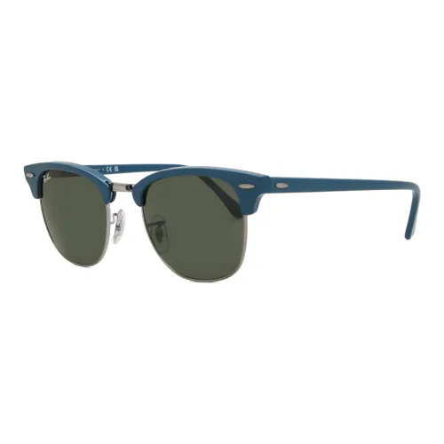 RayBan Irregular Shape Sunglasses Men's Blue