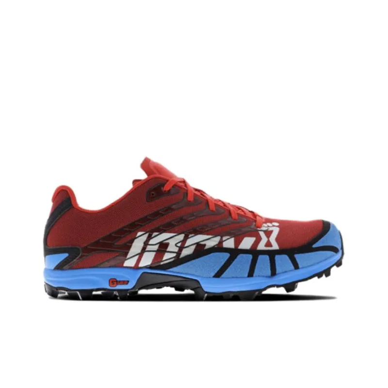 INOV-8 Cushioned Slip-Resistant Breathable Low-Top Running Shoes Men's Red Blue-1