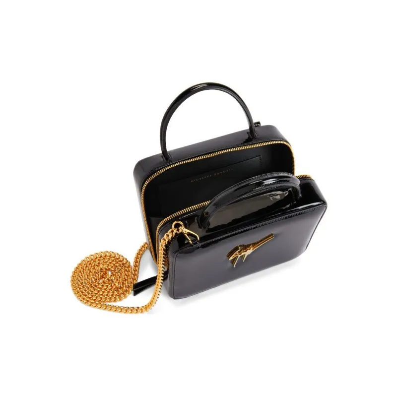 giuseppe zanotti Filomenhe Logo-plaque Clutch Bag-2