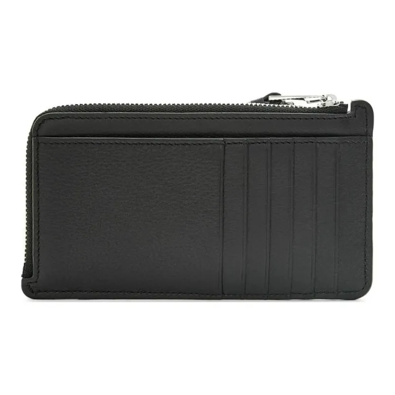 LOEWE Puzzle Cow Leather Card Holder Men's Black-1