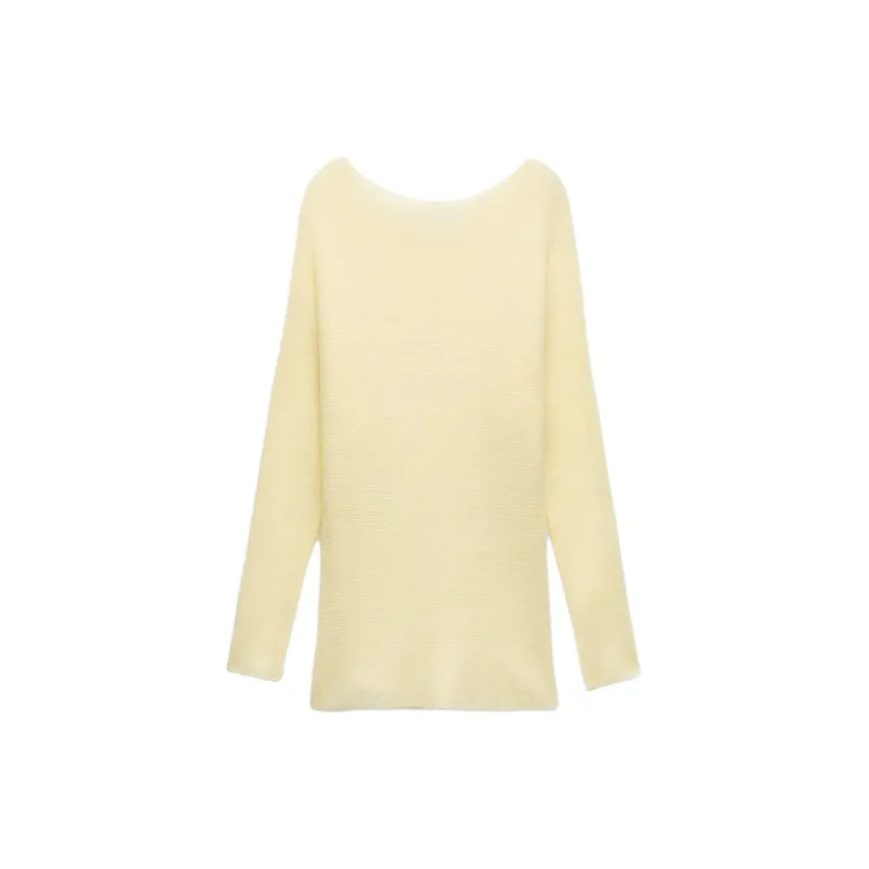 ZARA Sweater Women's Light Yellow-1