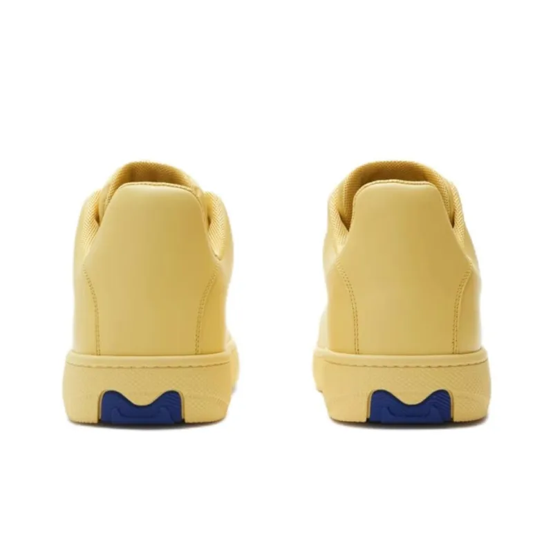 Burberry Bo Low Top Skateboard Shoes Men's Yellow-3
